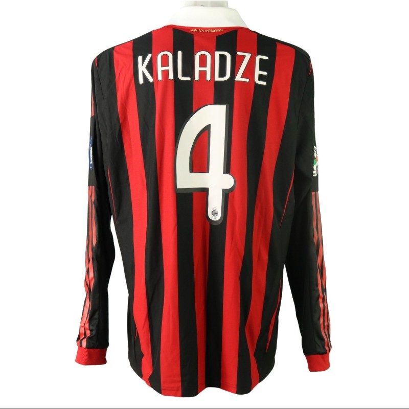 Kaladze's Milan Match-Issued Shirt, Serie A 2009/10