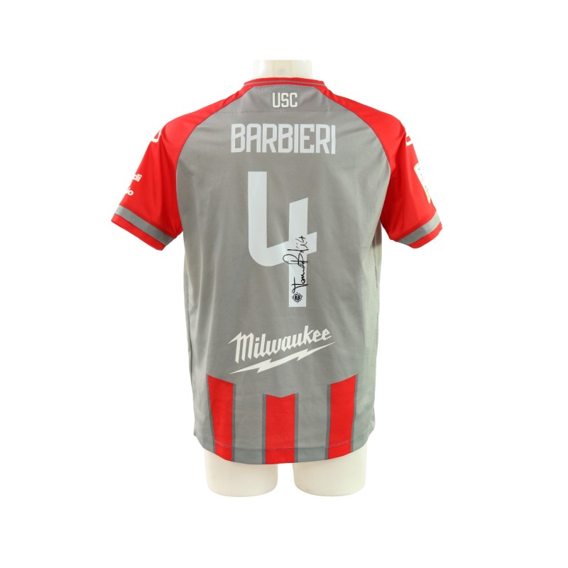 Barbieri's  Signed Unwashed Shirt, Cremonese vs Catanzaro 2025