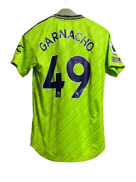 Alejandro Garnacho's Manchester United 2022/23 Match-Issued Third Shirt