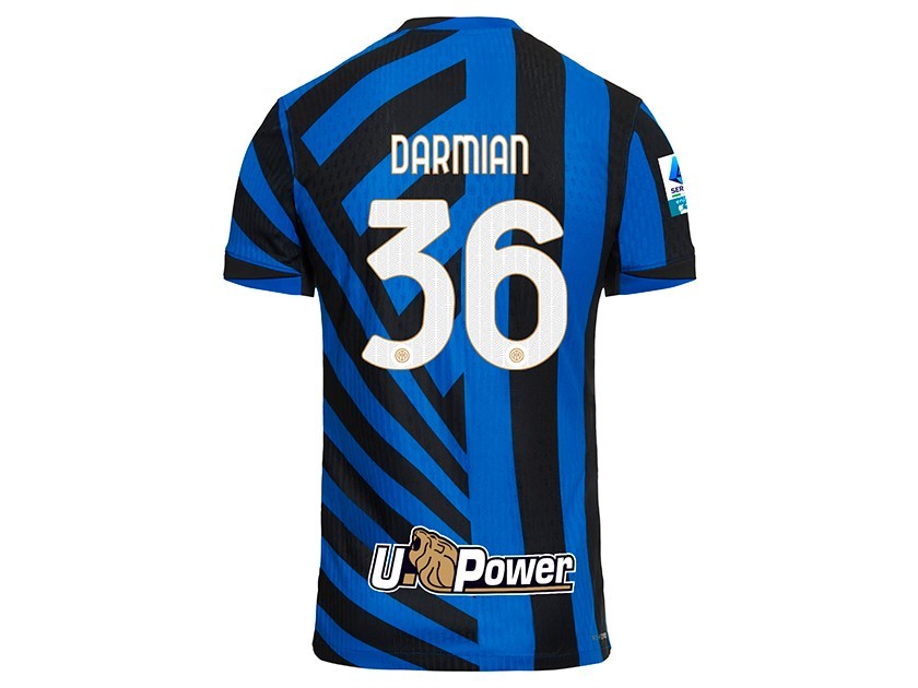 Maglia Inter 2024/25 - firmata con dedica personalizzata di Darmian 