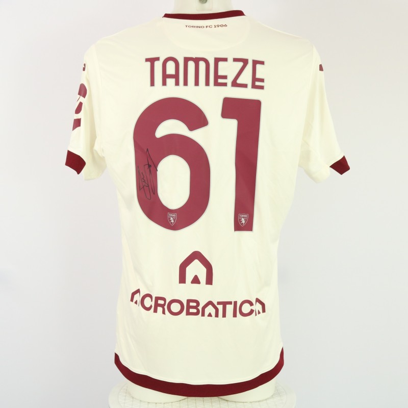 Tamèze's Signed Unwashed Shirt, Atalanta vs Torino 2024
