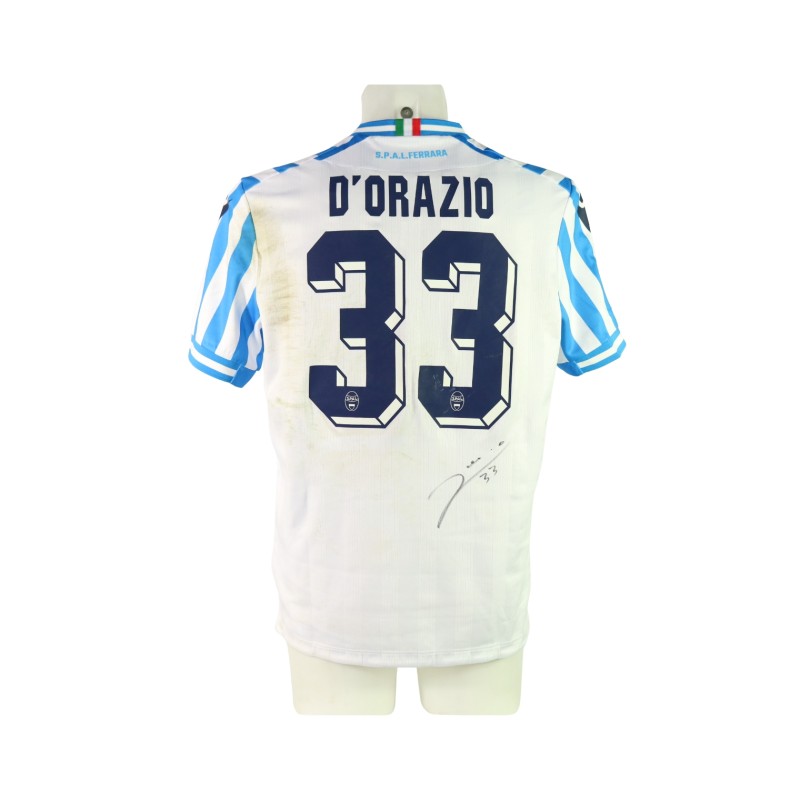 D'Orazio's Signed Unwashed Shirt, SPAL vs Torres 2024