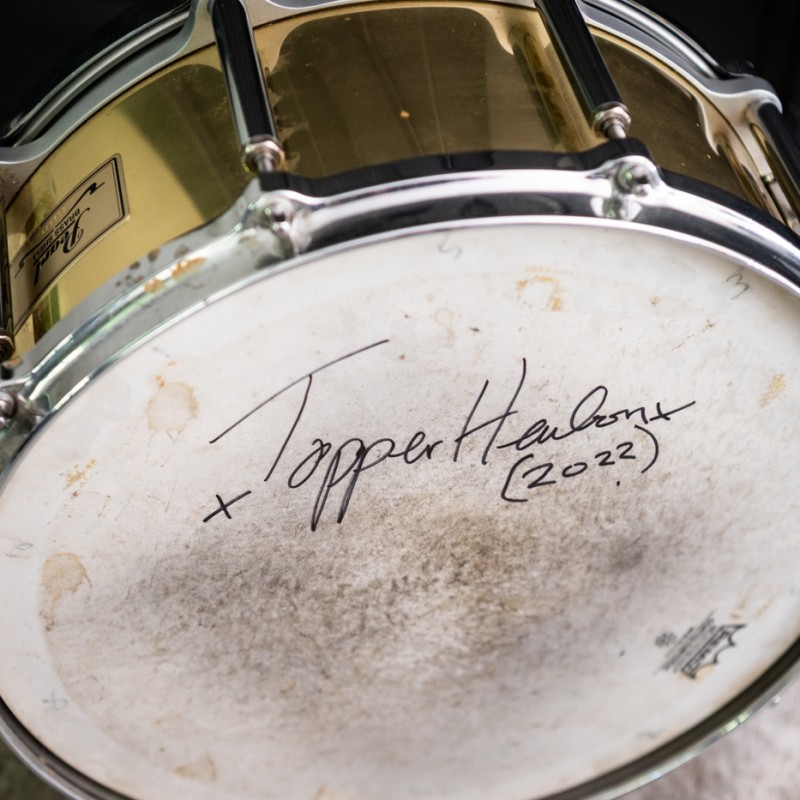 Topper Headon of The Clash Signed Snare Drum 
