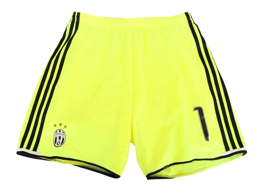 Buffon's Juventus Match-Issued Shorts, 2016/17