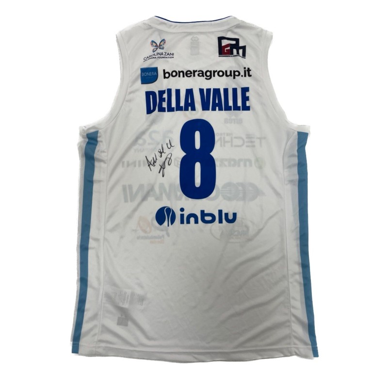 Della Valle's Signed Unwashed Kit, Virtus Bologna vs Pallacanestro Brescia 2023