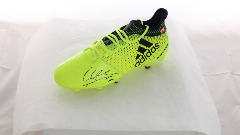 Manchester City's David Silva Player Issued Left Boot