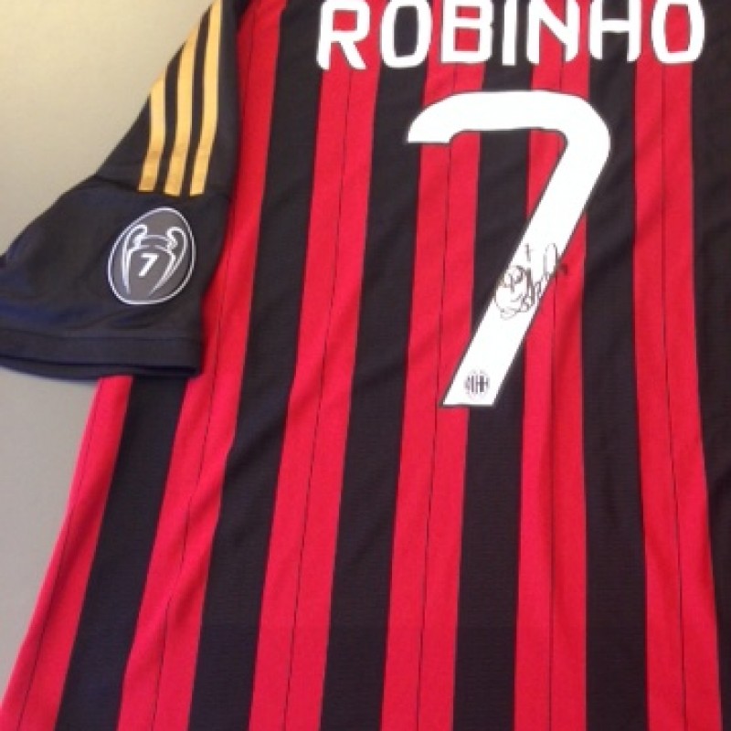 Milan fanshop shirt, Robinho, Serie A 2013/2014 - signed