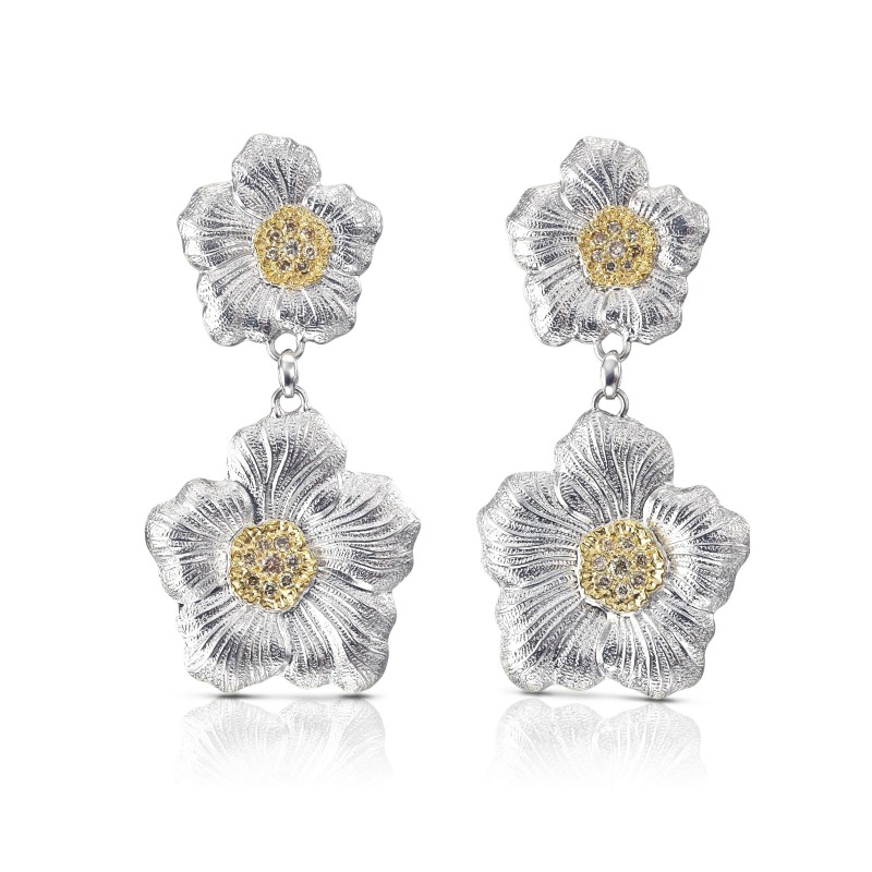 Blossoms Gardenia Earrings Buccellati