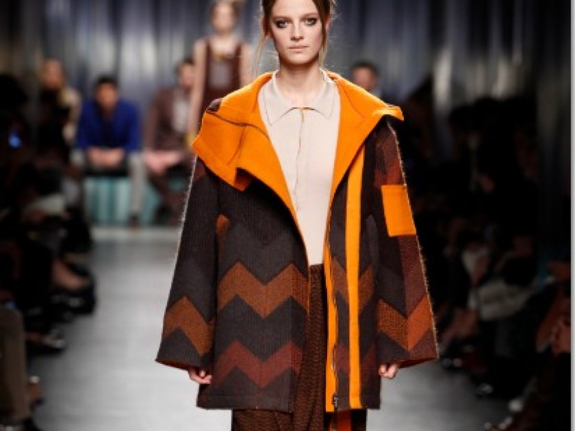 Attend the Missoni runway show during Milan Fashion Week
