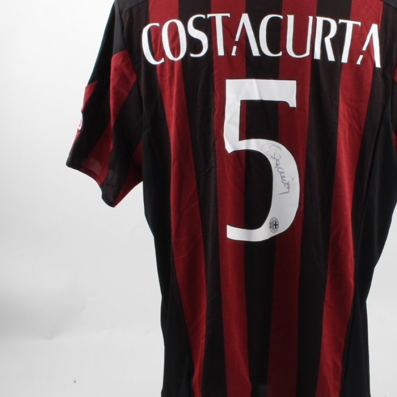 Costacurta Milan glories shirt, worn in Shanghai friendly match - signed