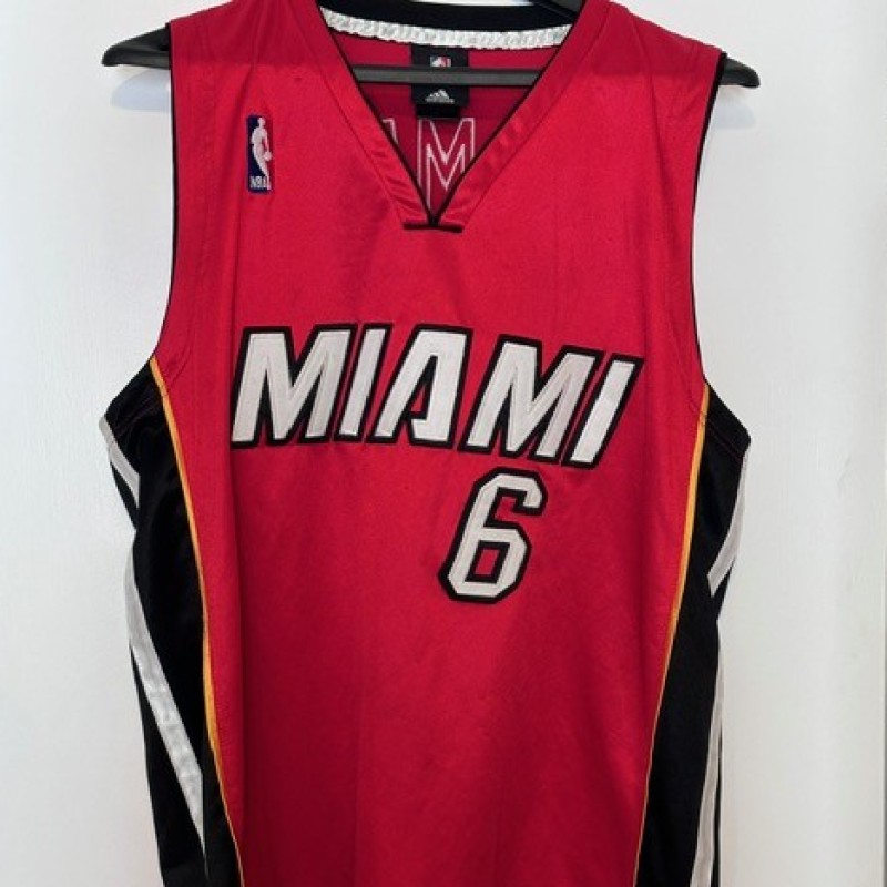 LeBron James Signed Red Miami Heat Jersey
