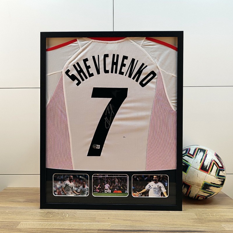 Shevchenko's AC Milan 2006/07 Signed and Framed Shirt