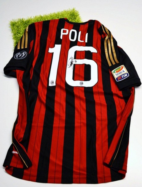 Milan fanshop  shirt, Poli, Serie A 2013/2014 - signed