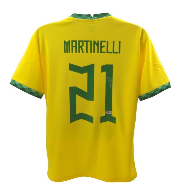 Gabriel Martinelli's Brazil Signed Shirt