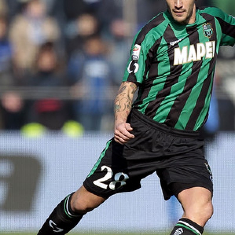 Cannavaro Sassuolo match worn short, Serie A 2014/2015