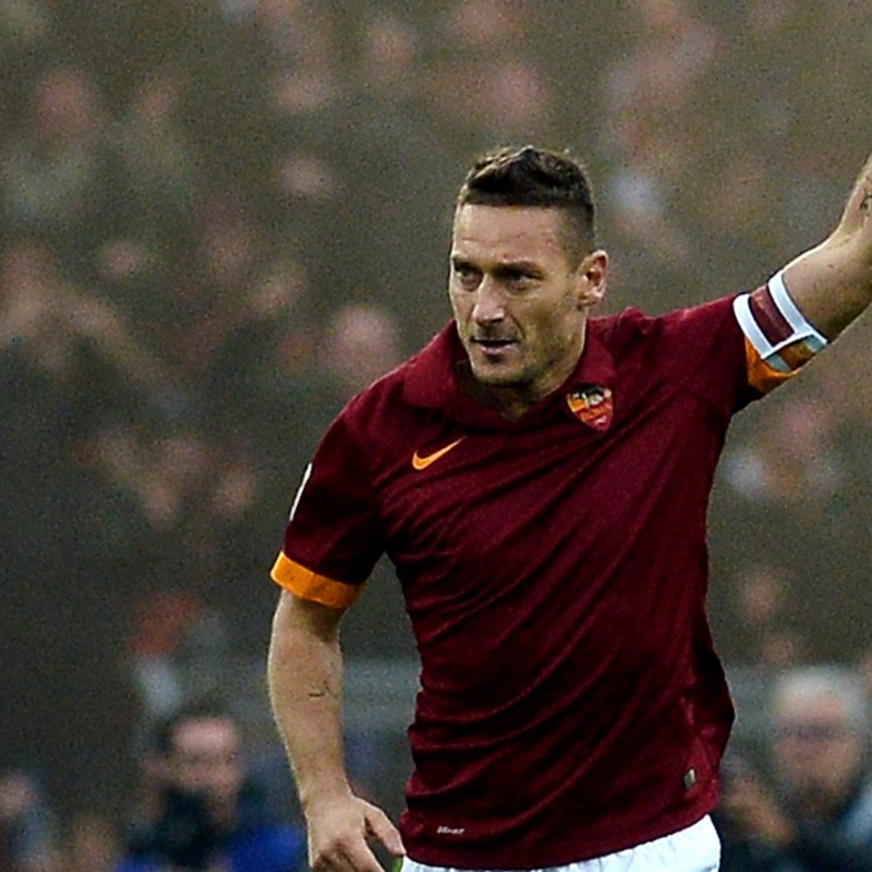 Totti Roma match shirt, season 2014/2015 - signed