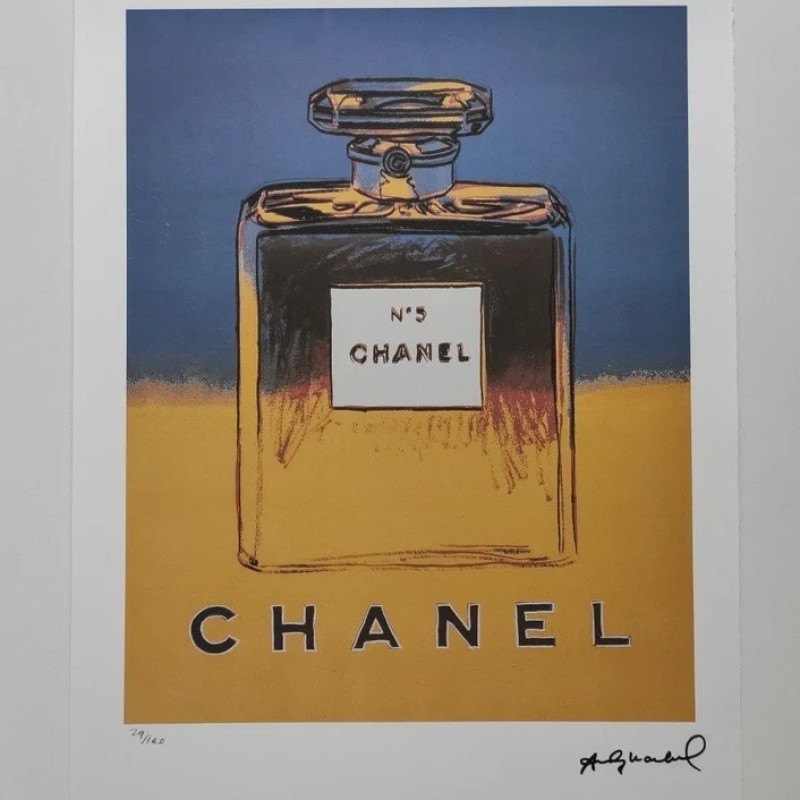 "Chanel" Lithograph Signed by Andy Warhol 