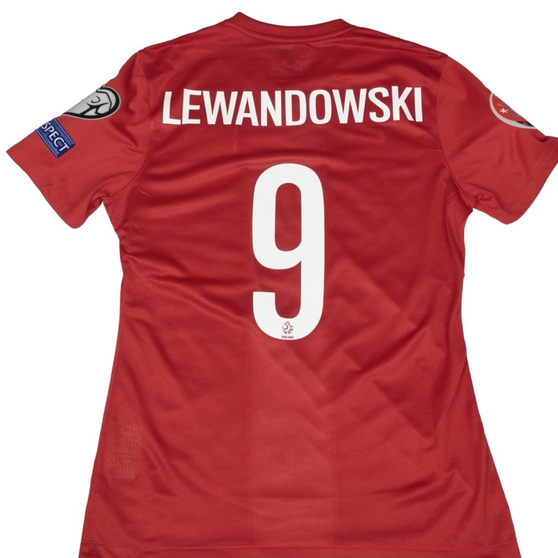 Lewandowski's Match-Issued Shirt, Poland EURO 2016