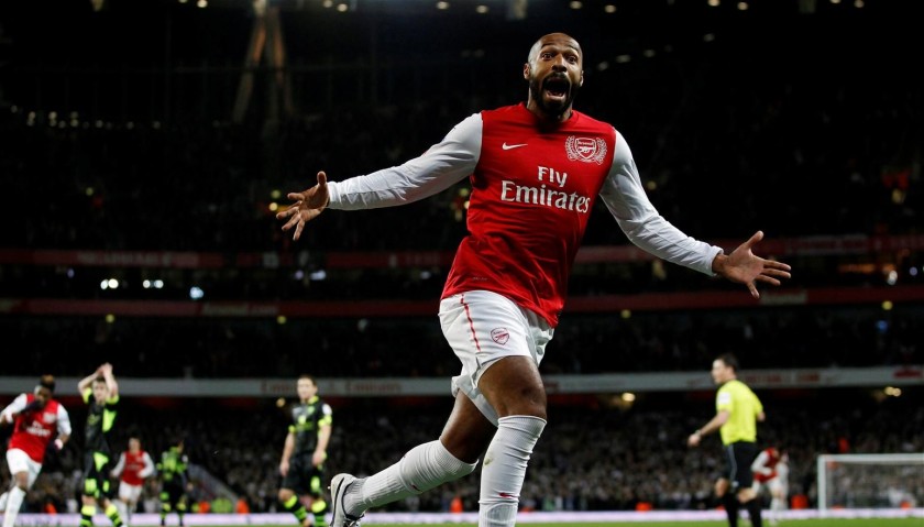 Henry's Arsenal Match-Issued Signed Shirt, 2011/12 - CharityStars