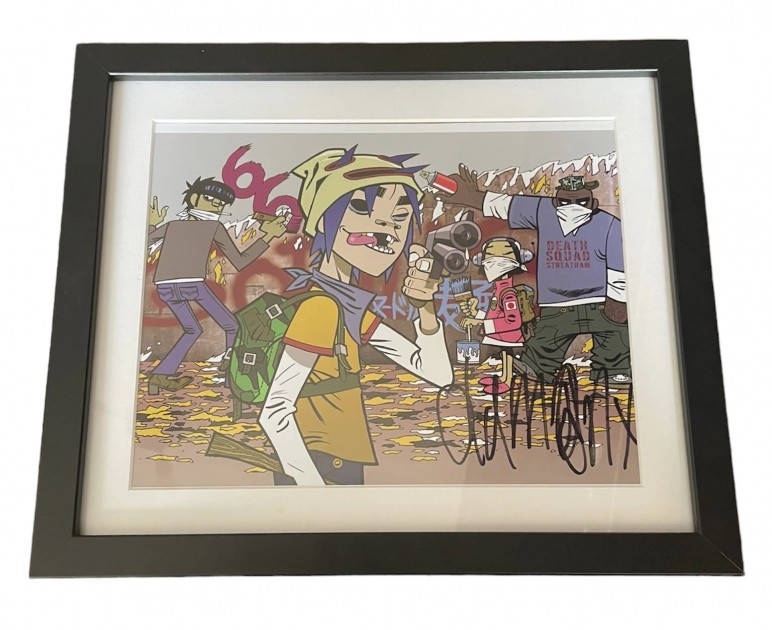 Gorillaz Signed and Framed Photograph