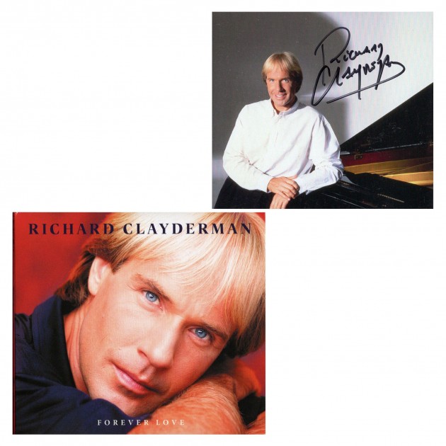 "Forever Love" CD and Card Signed by Richard Clayderman