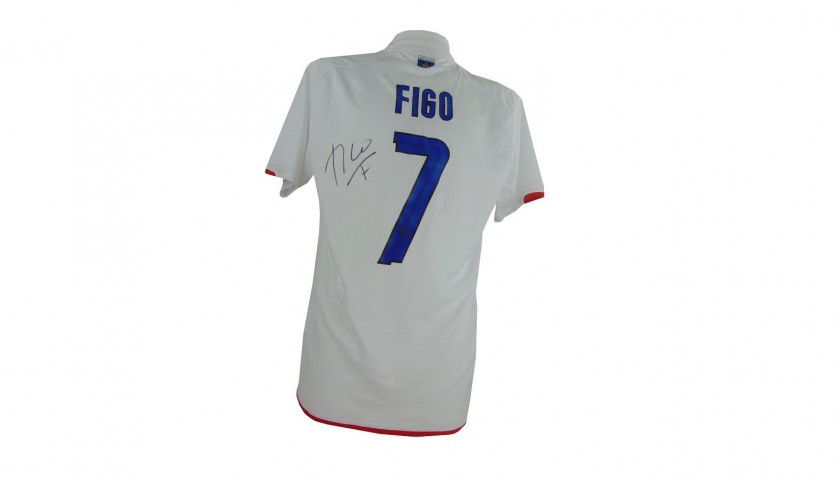 Official Inter Centenary Shirt 2007/2008 Season, Signed by Luis Figo