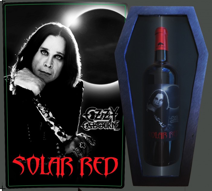 Ozzy Osbourne Solar Red Wine in Coffin Case