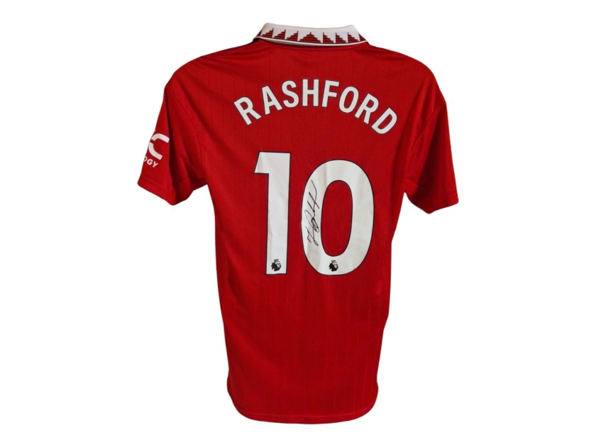 Maglia ufficiale Marcus Rashford Manchester United 2022/23 - Autografata 