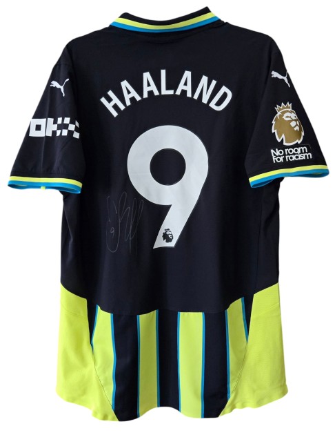 Maglia Gara Haaland West Ham vs Manchester City, 2024 - Autografata