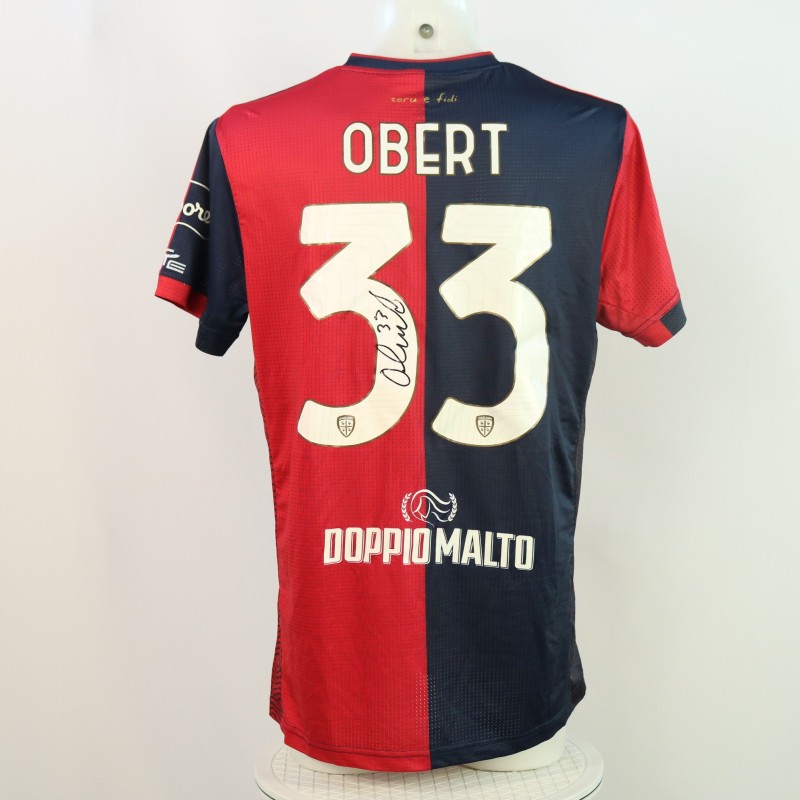 Maglia Obert Unwashed, Parma vs Cagliari 2024 - Autografata