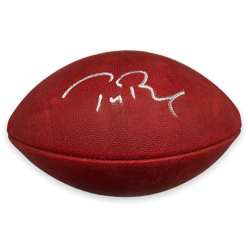 Tom Brady Autographed Official NFL Duke Football - CharityStars