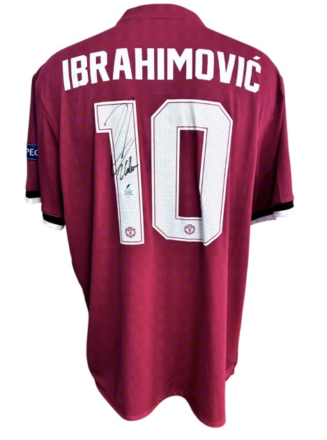 Ibrahimovic's Manchester United Signed Official Shirt, UCL 2017/18