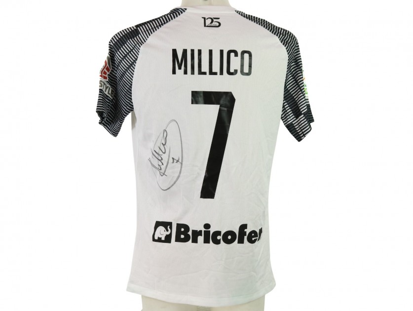 Millico's Unwashed Signed Shirt, Cosenza vs Ascoli 2023 