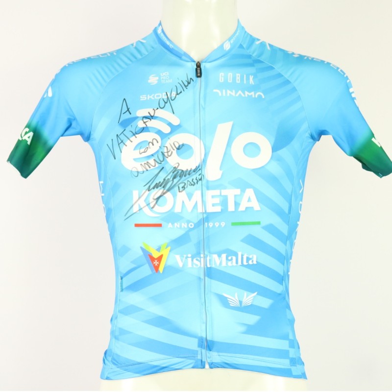 Official Eolo Kometa 2023 Jersey - Autographed by Ivan Basso