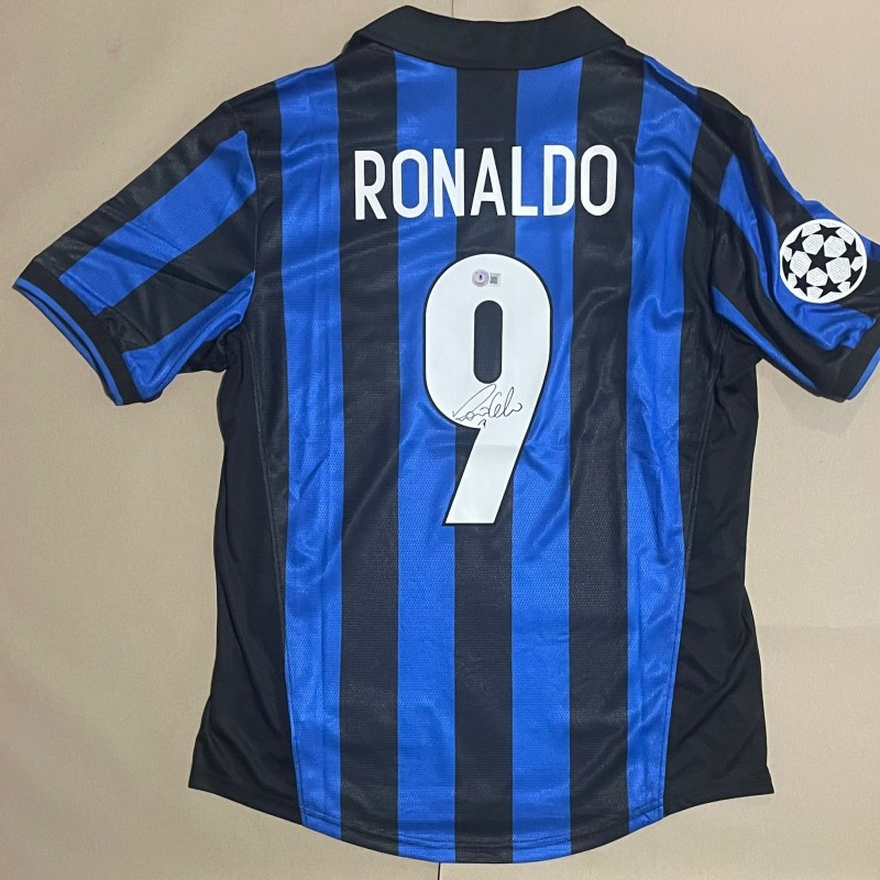 Maglia Replica firmata di Ronaldo Nazário dell'Inter 1998/99