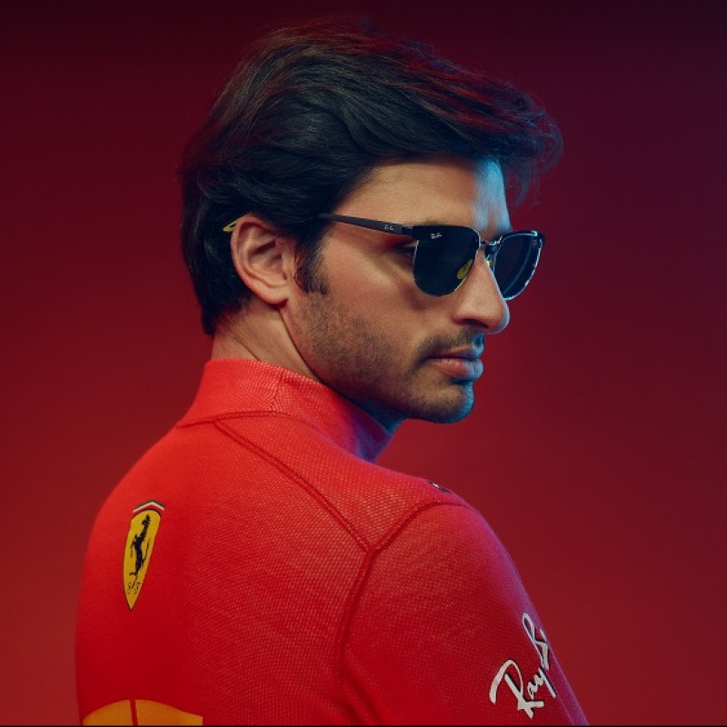 Two Pairs of Ray-Ban Limited Edition Ferrari Sunglasses - Personalized by Leclerc and Sainz