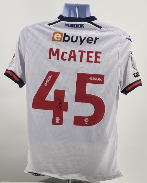 John McAtee's Bolton Wanderers Signed Match Worn Shirt, vs Shrewsbury 