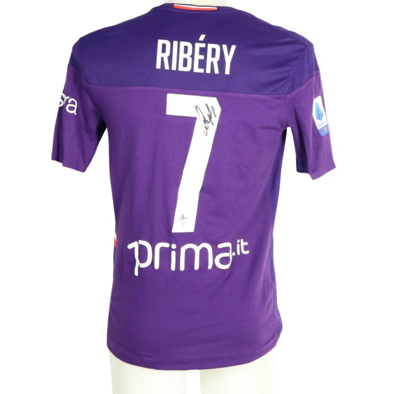 Ribery's Fiorentina Signed Match-Issued Shirt, 2019/20