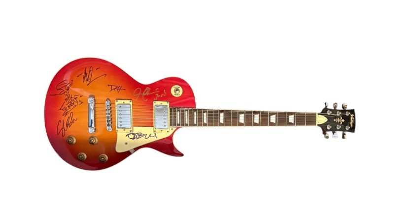 Guns N' Roses And Black Sabbath Signed Vintage Les Paul Guitar