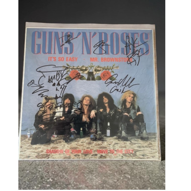 Guns N' Roses Signed 12" Vinyl