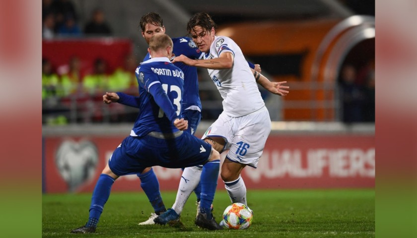 Zaniolo's Match Shirt, Liechtenstein-Italy 2019