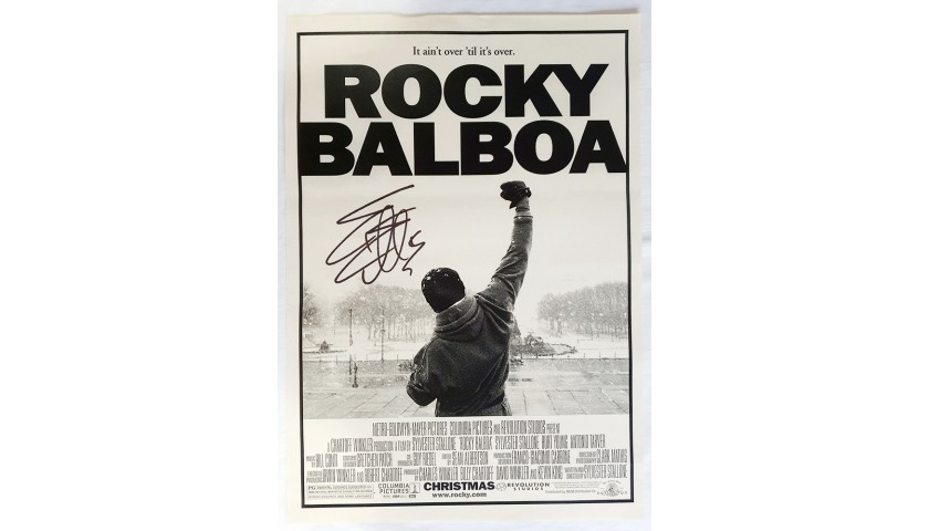 Rocky Balboa Poster Signed by Sylvester Stallone