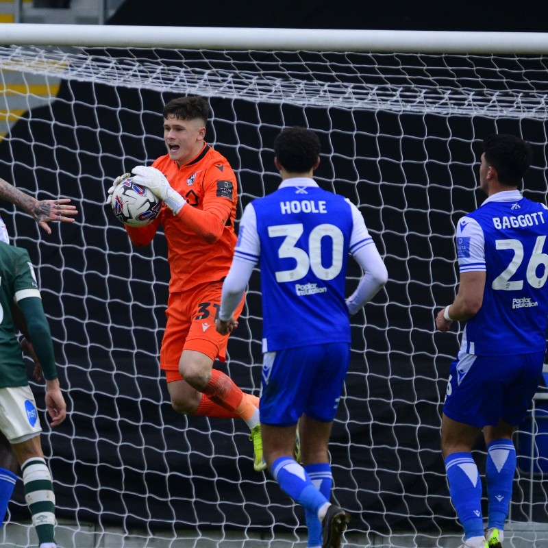 Maglia firmata di Elkan Baggott del Bristol Rovers EFL Sky Bet League One, partita contro il Derby County