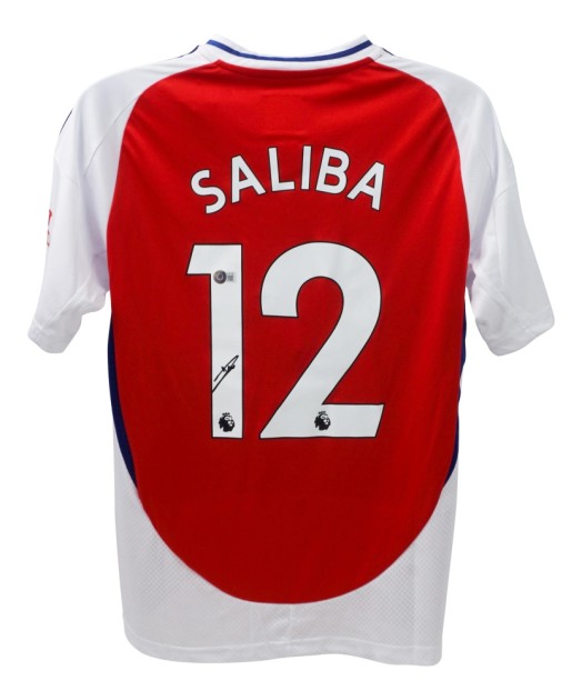 Photo A4 Signée William Saliba (Arsenal) - Saison 2024-2025 - Monture Incluse