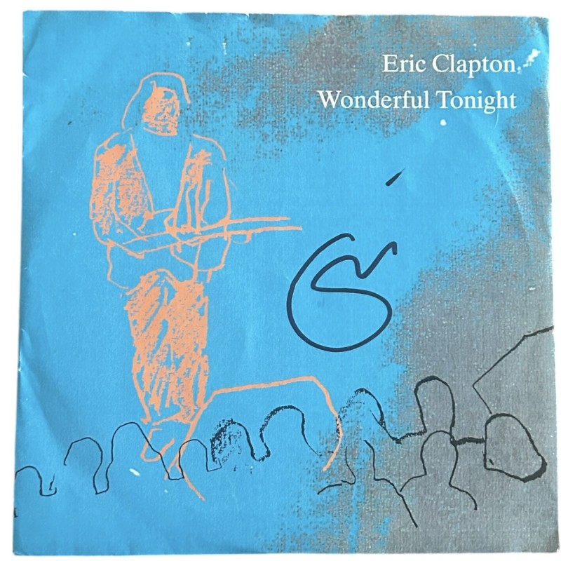 Eric Clapton Signed Wonderful Tonight Vinyl 45