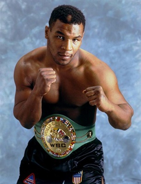 Mini cintura da boxe WBC autografata da Mike Tyson 