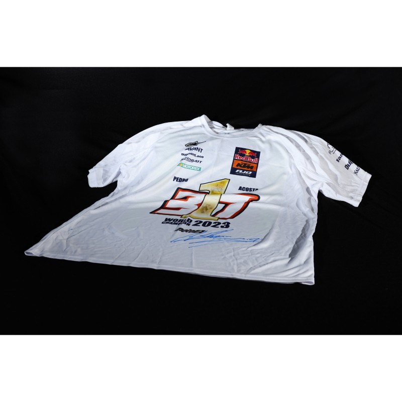 Pedro Acosta's Signed Championship Winners T-Shirt 