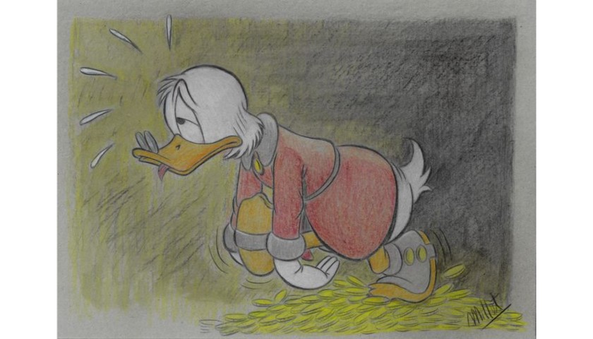 Original Scrooge McDuck Drawing by José María Millet López