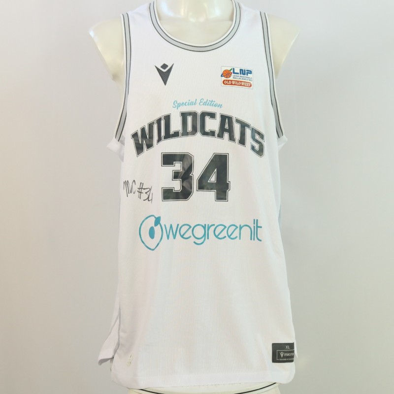 Cavallero's Match Worn tank top, Urania Basket 2024 - Signed