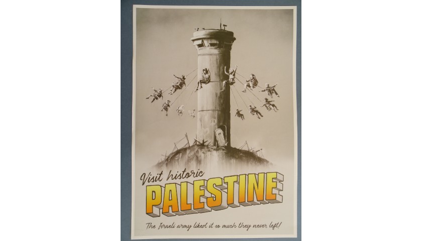 Original Banksy Poster from Walled Off Hotel
